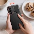 Etui Tech-Protect Kevlar Aura MagSafe na Samsung Galaxy S26 - czarno-pomarańczowe