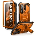 Etui Supcase ArmorBox Mag MagSafe na Samsung Galaxy S26 Ultra - pomarańczowo-czarne