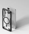 Etui Ringke Fusion X Magnetic MagSafe na Samsung Galaxy S26+ - przezroczysto-czarne