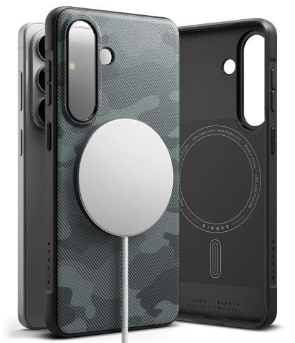 Etui Ringke Onyx Magsafe na Samsung Galaxy S26 - szaro-czarne