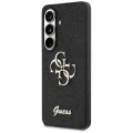 Etui Guess Fixed Glitter Big 4G Metal Logo do Samsung Galaxy S26 - czarne