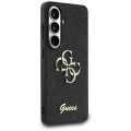 Etui Guess Fixed Glitter Big 4G Metal Logo do Samsung Galaxy S26 - czarne