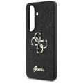 Etui Guess Fixed Glitter Big 4G Metal Logo do Samsung Galaxy S26 - czarne