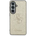 Etui Guess Fixed Glitter Big 4G Metal Logo do Samsung Galaxy S26 - złote