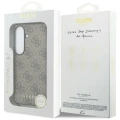 Etui Guess 4G Classic Logo Charm MagSafe na Samsung Galaxy S26 - brązowe