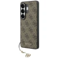Etui Guess 4G Classic Logo Charm MagSafe na Samsung Galaxy S26 Ultra - brązowe
