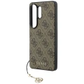 Etui Guess 4G Classic Logo Charm MagSafe na Samsung Galaxy S26 Ultra - brązowe