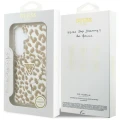 Etui Guess IML Leopard Print Triangle MagSafe na Samsung Galaxy S26 - brązowe