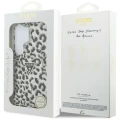 Etui Guess IML Leopard Print Triangle MagSafe na Samsung Galaxy S26 Ultra - czarne