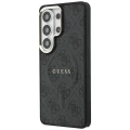 Etui Guess 4G Embossed Ring MagSafe na Samsung Galaxy S26 Ultra - czarne