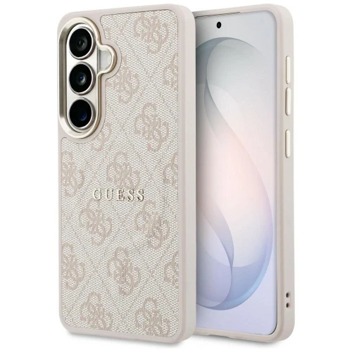 Etui Guess 4G Embossed Ring MagSafe na Samsung Galaxy S26 - różowe