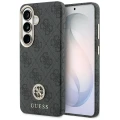 Etui Guess 4G Rhinestone Round Logo MagSafe na Samsung Galaxy S26 - czarne