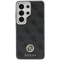 Etui Guess 4G Rhinestone Round Logo MagSafe na Samsung Galaxy S26 Ultra - czarne