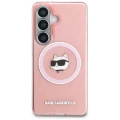 Etui Karl Lagerfeld IML Repeated Choupette MagSafe na Samsung Galaxy S26 - różowe