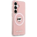 Etui Karl Lagerfeld IML Repeated Choupette MagSafe na Samsung Galaxy S26 - różowe
