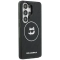 Etui Karl Lagerfeld IML Repeated Choupette MagSafe na Samsung Galaxy S26 Ultra - czarne