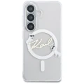 Etui Karl Lagerfeld IML KC Script MagSafe na Samsung Galaxy S26 - przezroczyste
