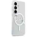 Etui Karl Lagerfeld IML KC Script MagSafe na Samsung Galaxy S26 - przezroczyste
