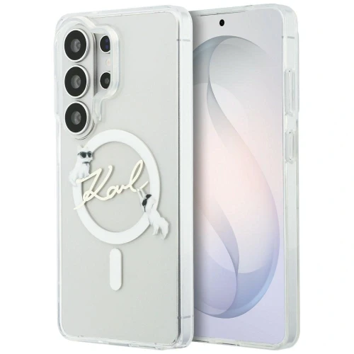 Etui Karl Lagerfeld IML KC Script MagSafe na Samsung Galaxy S26 Ultra - przezroczyste
