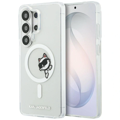 Etui Karl Lagerfeld IML Peekaboo Choupette MagSafe ba Samsung Galaxy S26 Ultra - przezroczyste