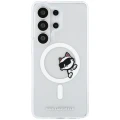 Etui Karl Lagerfeld IML Peekaboo Choupette MagSafe ba Samsung Galaxy S26 Ultra - przezroczyste