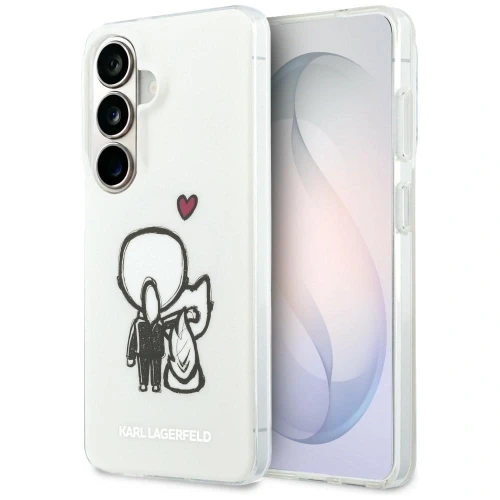 Etui Karl Lagerfeld IML Karl&Choupette MagSafe na Samsung Galaxy S26 - przezroczyste