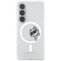 Etui Karl Lagerfeld IML Peekaboo Choupette MagSafe na Samsung Galaxy S26 Plus - przezroczyste