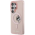 Etui Karl Lagerfeld IML Peekaboo Choupette MagSafe na Samsung Galaxy S26 Ultra - różowe