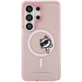 Etui Karl Lagerfeld IML Peekaboo Choupette MagSafe na Samsung Galaxy S26 Ultra - różowe