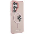 Etui Karl Lagerfeld IML Peekaboo Choupette MagSafe na Samsung Galaxy S26 Ultra - różowe