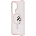 Etui Karl Lagerfeld IML Peekaboo Choupette MagSafe na Samsung Galaxy S26 Ultra - różowe