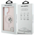Etui Karl Lagerfeld IML Peekaboo Choupette MagSafe na Samsung Galaxy S26 Ultra - różowe