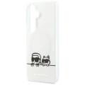 Etui Karl Lagerfeld IML Peekaboo Karl&Choupette MagSafe na Samsung Galaxy S26 - przezroczyste