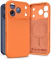 Etui RabbitMob do iPhone 17 Pro, Silikonowe PREMIUM, Case, do MagSafe - Pomarańczowe
