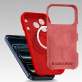 Etui RabbitMob do iPhone 17 Pro, Silikonowe PREMIUM, Case, do MagSafe - Czerwone
