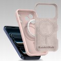 Etui RabbitMob do iPhone 17 Pro, Silikonowe PREMIUM, Case, do MagSafe - Różowe