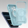 Etui RabbitMob do iPhone 17 Pro, Silikonowe PREMIUM, Case, do MagSafe - Niebieskie