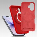 Etui RabbitMob do iPhone 17, Silikonowe PREMIUM, Case, Smukłe, do MagSafe - Czerwone