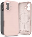 Etui RabbitMob do iPhone 17, Silikonowe PREMIUM, Case, Smukłe, do MagSafe - Różowe