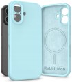 Etui RabbitMob do iPhone 17, Silikonowe PREMIUM, Case, Smukłe, do MagSafe - Niebieskie
