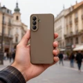 Etui Tech-Protect Icon na Samsung Galaxy A57 5G - brązowe