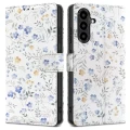 Etui Tech-Protect Wallet na Samsung Galaxy A57 5G - kolorowe kwiaty