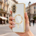 Etui Tech-Protect MagFlex MagSafe na Samsung Galaxy A57 5G - przezroczysto-złote