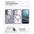 Etui Spigen Ultra Hybrid Mag MagSafe na Samsung Galaxy S26 - przezroczysto-fioletowe