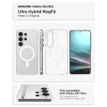 Etui Spigen Ultra Hybrid Mag MagSafe na Samsung Galaxy S26 Ultra - przezroczysto-białe