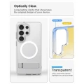 Etui Spigen Ultra Hybrid S Mag MagSafe na Samsung Galaxy S26 Ultra - przezroczysto-białe
