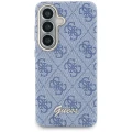 Etui Guess 4G Script MagSafe na Samsung Galaxy S26 - niebieskie
