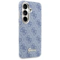 Etui Guess 4G Script MagSafe na Samsung Galaxy S26 - niebieskie