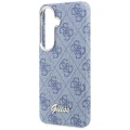 Etui Guess 4G Script MagSafe na Samsung Galaxy S26 - niebieskie