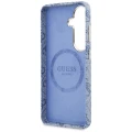 Etui Guess 4G Script MagSafe na Samsung Galaxy S26 - niebieskie